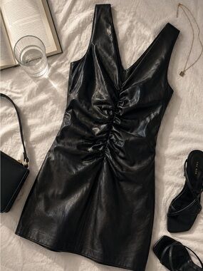 Classic Cocktail Dress Bailey 44 Vegan Leather Dress | Made in USA